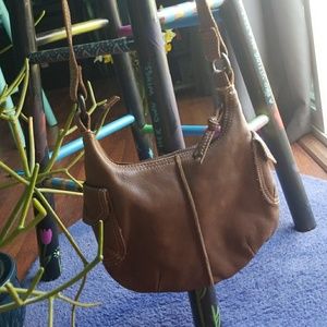 Perfect brown leather fossil bag! Exceptional cond